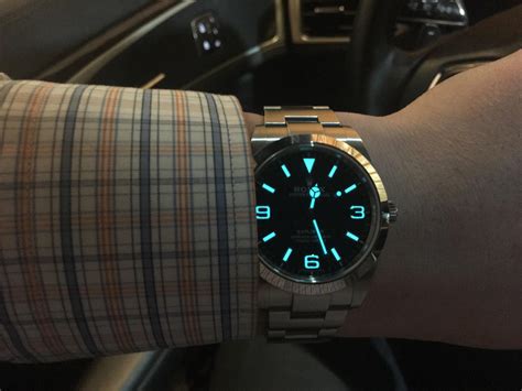 rolex explorer i lume